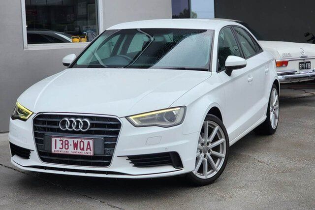 Used Audi A3 8V MY16 Attraction S Tronic Albion, 2016 Audi A3 8V MY16 Attraction S Tronic White 7 Speed Sports Automatic Dual Clutch Sedan