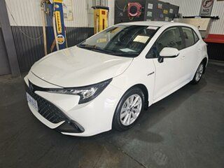 2022 Toyota Corolla ZWE219R Ascent Sport + Conv PK Hybrid White Continuous Variable Hatchback.