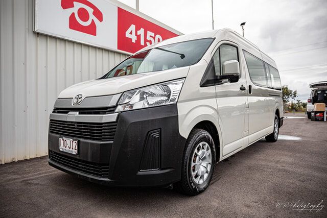 Used Toyota HiAce GDH322R Commuter High Roof Super LWB GL Bundaberg, 2019 Toyota HiAce GDH322R Commuter High Roof Super LWB GL White 6 Speed Sports Automatic Bus