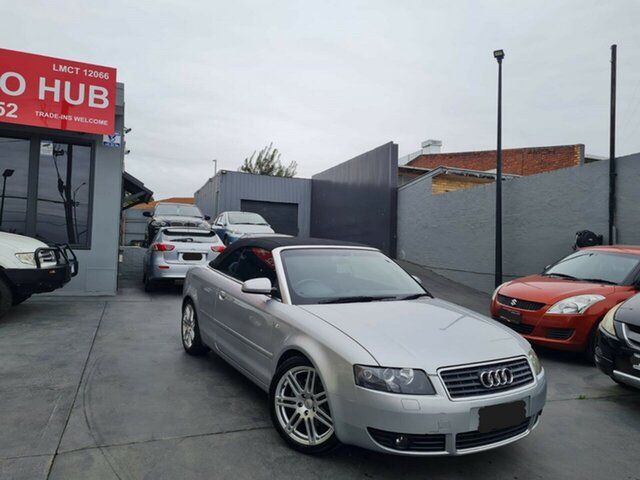 Used Audi A4 B6 Cabriolet Watsonia, 2005 Audi A4 B6 Cabriolet Silver 6 Speed CVT Multitronic Cabriolet