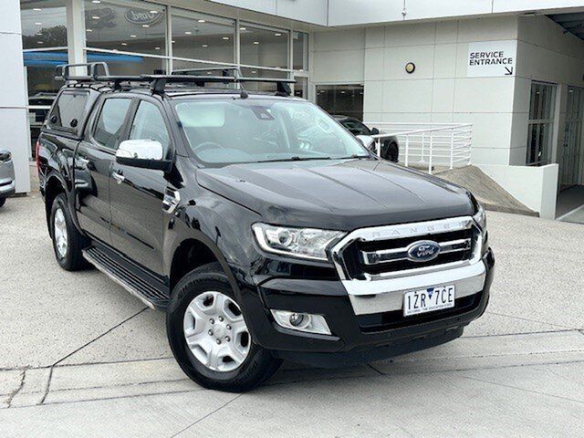 Used Ford Ranger PX MkII 2018.00MY XLT Double Cab Ferntree Gully, 2018 Ford Ranger PX MkII 2018.00MY XLT Double Cab Black 6 Speed Sports Automatic Utility