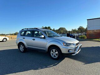 2010 Mitsubishi Outlander ZH MY10 LS Silver 6 Speed CVT Auto Sequential Wagon.