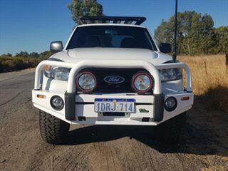2010 Ford Ranger PK XL Crew Cab White Cab Chassis.