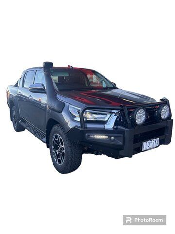 Pre-Owned Toyota Hilux GUN126R SR5 Double Cab Swan Hill, 2021 Toyota Hilux GUN126R SR5 Double Cab Grey 6 Speed Sports Automatic Utility