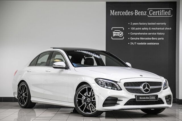 Certified Pre-Owned Mercedes-Benz C-Class W205 809MY C200 9G-Tronic Narre Warren, 2019 Mercedes-Benz C-Class W205 809MY C200 9G-Tronic Polar White 9 Speed Sports Automatic Sedan