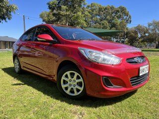 2014 Hyundai Accent RB2 Active Red 4 Speed Automatic Sedan.