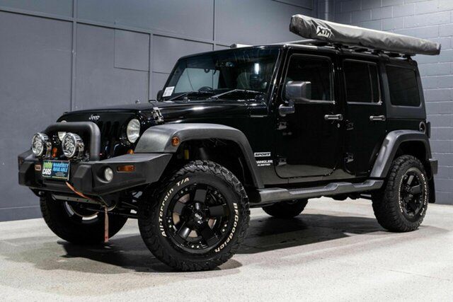 Used Jeep Wrangler Unlimited JK MY13 Sport (4x4) Slacks Creek, 2013 Jeep Wrangler Unlimited JK MY13 Sport (4x4) Black 6 Speed Manual Softtop