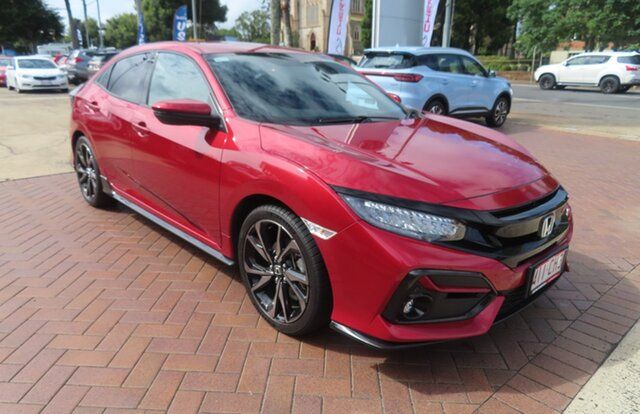 Used Honda Civic MY20 RS Toowoomba, 2021 Honda Civic MY20 RS Ignite Red Continuous Variable Hatchback