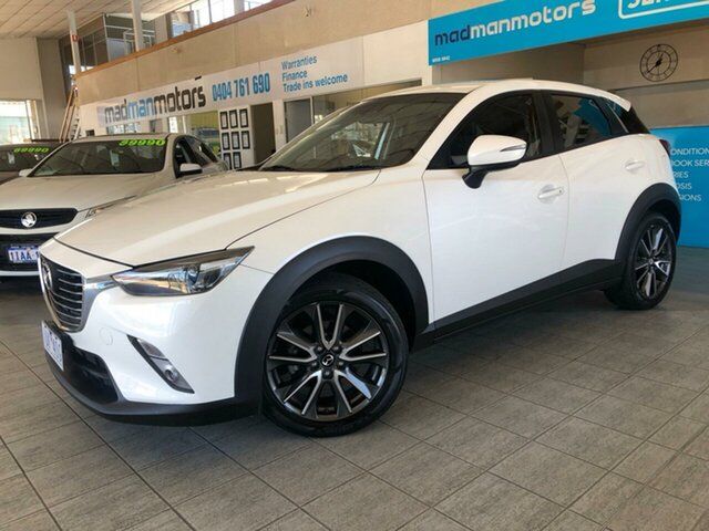 Used Mazda CX-3 DK2W7A sTouring SKYACTIV-Drive Wangara, 2016 Mazda CX-3 DK2W7A sTouring SKYACTIV-Drive White 6 Speed Sports Automatic Wagon