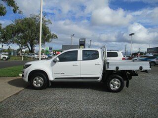 2018 Holden Colorado RG MY18 LS Crew Cab White 6 Speed Manual Cab Chassis.