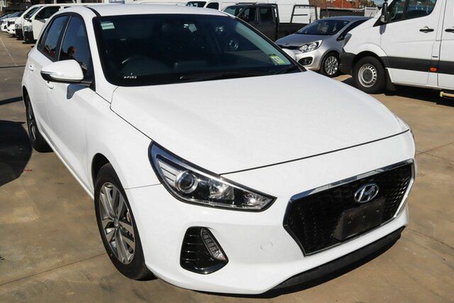 Used Hyundai i30 PD2 MY20 Active D-CT Coburg North, 2020 Hyundai i30 PD2 MY20 Active D-CT White 7 Speed Sports Automatic Dual Clutch Hatchback