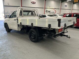 2018 Toyota Hilux TGN121R MY17 Workmate White 6 Speed Automatic Cab Chassis.