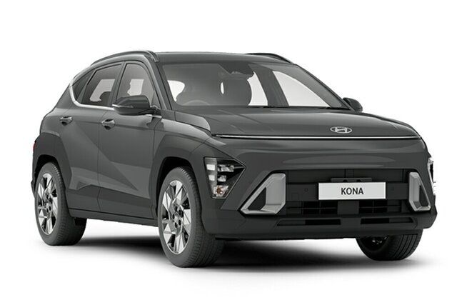 Demo Hyundai Kona SX2.V1 MY24 2WD Springwood, 2024 Hyundai Kona SX2.V1 MY24 2WD Ecotronic Grey 1 Speed Constant Variable Wagon