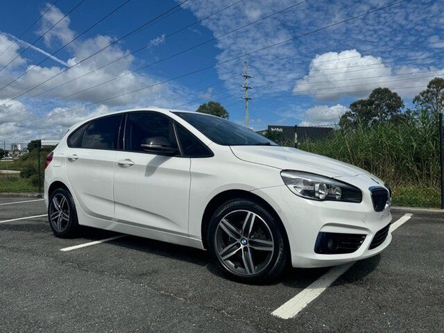 Used BMW 2 Series F45 218d Active Tourer Steptronic Sport Line Slacks Creek, 2015 BMW 2 Series F45 218d Active Tourer Steptronic Sport Line White 8 Speed Automatic Hatchback