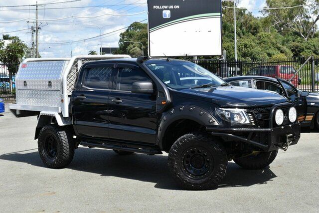Used Ford Ranger PX XLS 2.2 (4x4) Underwood, 2014 Ford Ranger PX XLS 2.2 (4x4) Black 6 Speed Automatic Crew Cab Utility