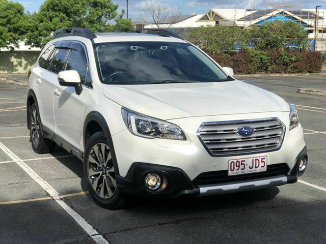 Used Subaru Outback B6A MY16 2.5i CVT AWD Premium Chermside, 2016 Subaru Outback B6A MY16 2.5i CVT AWD Premium Pearl White 6 Speed Constant Variable Wagon