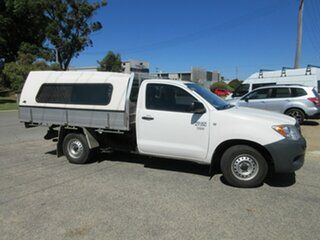 2006 Toyota Hilux TGN16R Workmate White 5 Speed Manual Cab Chassis.