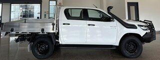 2020 Toyota Hilux GUN126R SR Double Cab White 6 Speed Sports Automatic Cab Chassis.