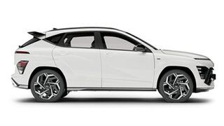 2024 Hyundai Kona SX2.V1 MY24 N Line 2WD Atlas White 1 Speed Constant Variable Wagon.