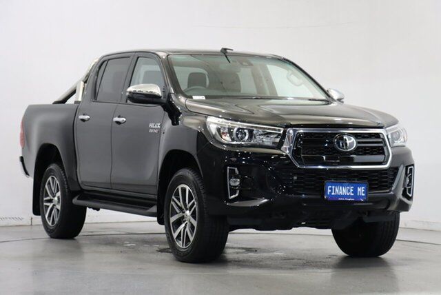 Used Toyota Hilux GUN126R SR5 Double Cab Victoria Park, 2019 Toyota Hilux GUN126R SR5 Double Cab Black 6 Speed Sports Automatic Utility