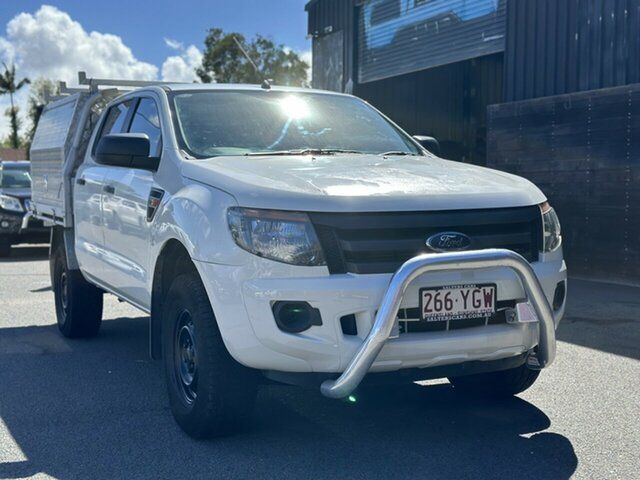 Used Ford Ranger PX XL Hi-Rider Labrador, 2014 Ford Ranger PX XL Hi-Rider White 6 Speed Sports Automatic Cab Chassis