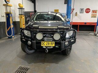 2012 Ford Ranger PX XLT 3.2 (4x4) Black 6 Speed Manual Double Cab Pick Up.