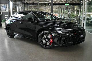 2024 Audi RS 3 8Y GY MY24 S Tronic Quattro Black 7 Speed Sports Automatic Dual Clutch Sedan.