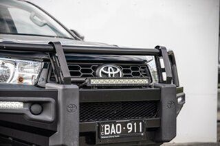 2019 Toyota Hilux GUN126R Rugged Double Cab Black 6 Speed Sports Automatic Utility.