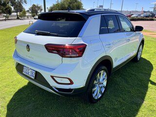 2023 Volkswagen T-ROC D11 MY24 110TSI Style Pure White/Black Roof 8 Speed Sports Automatic Wagon