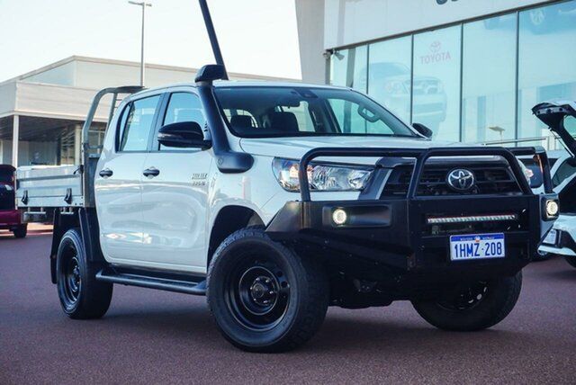 Pre-Owned Toyota Hilux GUN126R SR Double Cab Wangara, 2022 Toyota Hilux GUN126R SR Double Cab Glacier White 6 Speed Sports Automatic Utility