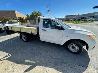 2014 Mazda BT-50 MY13 XT (4x2) White 6 Speed Manual Cab Chassis.