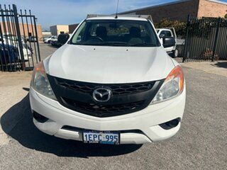 2014 Mazda BT-50 MY13 XT (4x2) White 6 Speed Manual Cab Chassis.