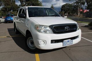2009 Toyota Hilux TGN16R MY09 Workmate 4x2 White 4 Speed Automatic Utility.
