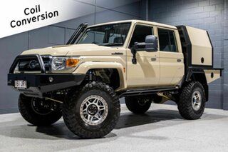2023 Toyota Landcruiser 70 Series Vdjl79R LC79 GXL Beige 5 Speed Manual Double Cab Chassis.