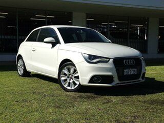 2011 Audi A1 8X MY11 Ambition S Tronic White 7 Speed Sports Automatic Dual Clutch Hatchback.