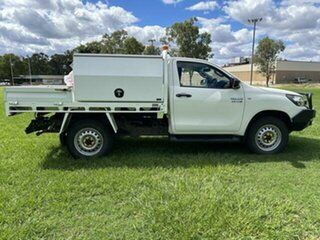 2018 Toyota Hilux GUN126R MY17 SR (4x4) White 6 Speed Manual Cab Chassis
