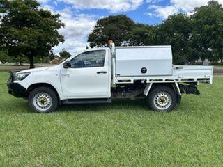 2018 Toyota Hilux GUN126R MY17 SR (4x4) White 6 Speed Manual Cab Chassis.