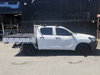 2018 Toyota Hilux TGN121R Workmate Double Cab 4x2 White 6 Speed Sports Automatic Utility.