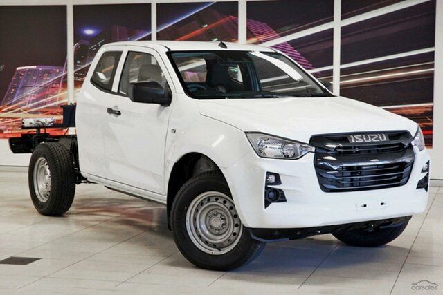 New Isuzu D-MAX RG MY23 SX Space Cab Christies Beach, 2023 Isuzu D-MAX RG MY23 SX Space Cab White 6 Speed Sports Automatic Cab Chassis