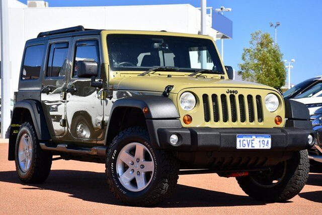 Used Jeep Wrangler JK MY2014 Unlimited Sport Rockingham, 2013 Jeep Wrangler JK MY2014 Unlimited Sport Green 6 Speed Manual Softtop