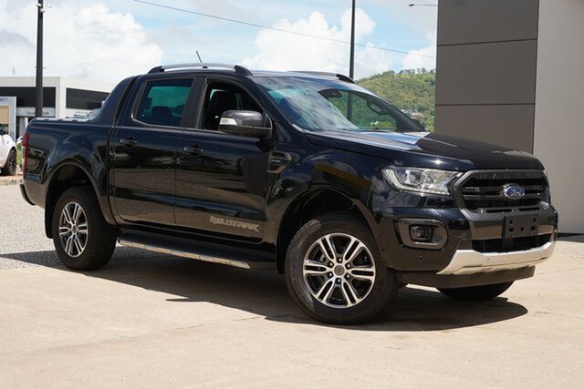 Used Ford Ranger PX MkIII 2021.25MY Wildtrak Townsville, 2021 Ford Ranger PX MkIII 2021.25MY Wildtrak Black 10 Speed Sports Automatic Double Cab Pick Up