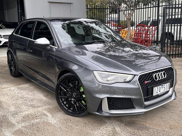 Used Audi RS 3 8V MY16 Sportback S Tronic Quattro Seaford, 2016 Audi RS 3 8V MY16 Sportback S Tronic Quattro Grey 7 Speed Sports Automatic Dual Clutch