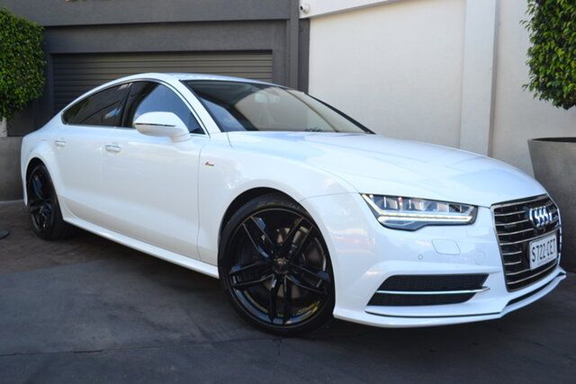 Used Audi A7 4G MY15 S Line Sportback S Tronic Quattro Fullarton, 2015 Audi A7 4G MY15 S Line Sportback S Tronic Quattro White 7 Speed Sports Automatic Dual Clutch