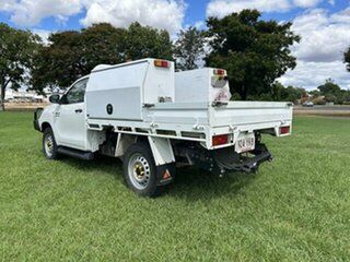 2018 Toyota Hilux GUN126R MY17 SR (4x4) White 6 Speed Manual Cab Chassis.