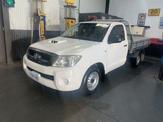 2011 Toyota Hilux KUN16R MY11 Upgrade SR White 5 Speed Manual Cab Chassis.