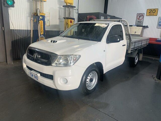 Used Toyota Hilux KUN16R MY11 Upgrade SR McGraths Hill, 2011 Toyota Hilux KUN16R MY11 Upgrade SR White 5 Speed Manual Cab Chassis