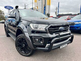 2020 Ford Ranger PX MkIII 2020.75MY Wildtrak Black 10 Speed Sports Automatic Double Cab Pick Up.