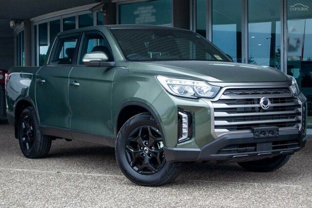 New Ssangyong Musso Q261 MY24 Adventure Crew Cab Christies Beach, 2023 Ssangyong Musso Q261 MY24 Adventure Crew Cab Green 6 Speed Sports Automatic Utility