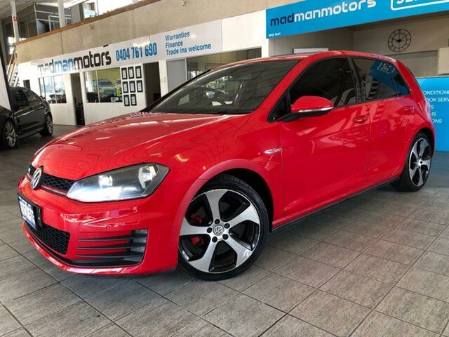 Used Volkswagen Golf VII MY14 GTI DSG Performance Wangara, 2014 Volkswagen Golf VII MY14 GTI DSG Performance Red 6 Speed Sports Automatic Dual Clutch Hatchback