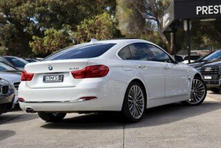 2018 BMW 4 Series F36 LCI 420i Gran Coupe Luxury Line White 8 Speed Sports Automatic Hatchback.
